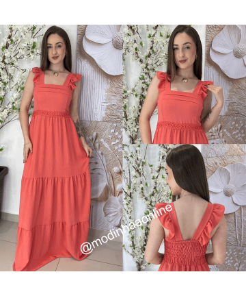 Vestido Samara Salmão